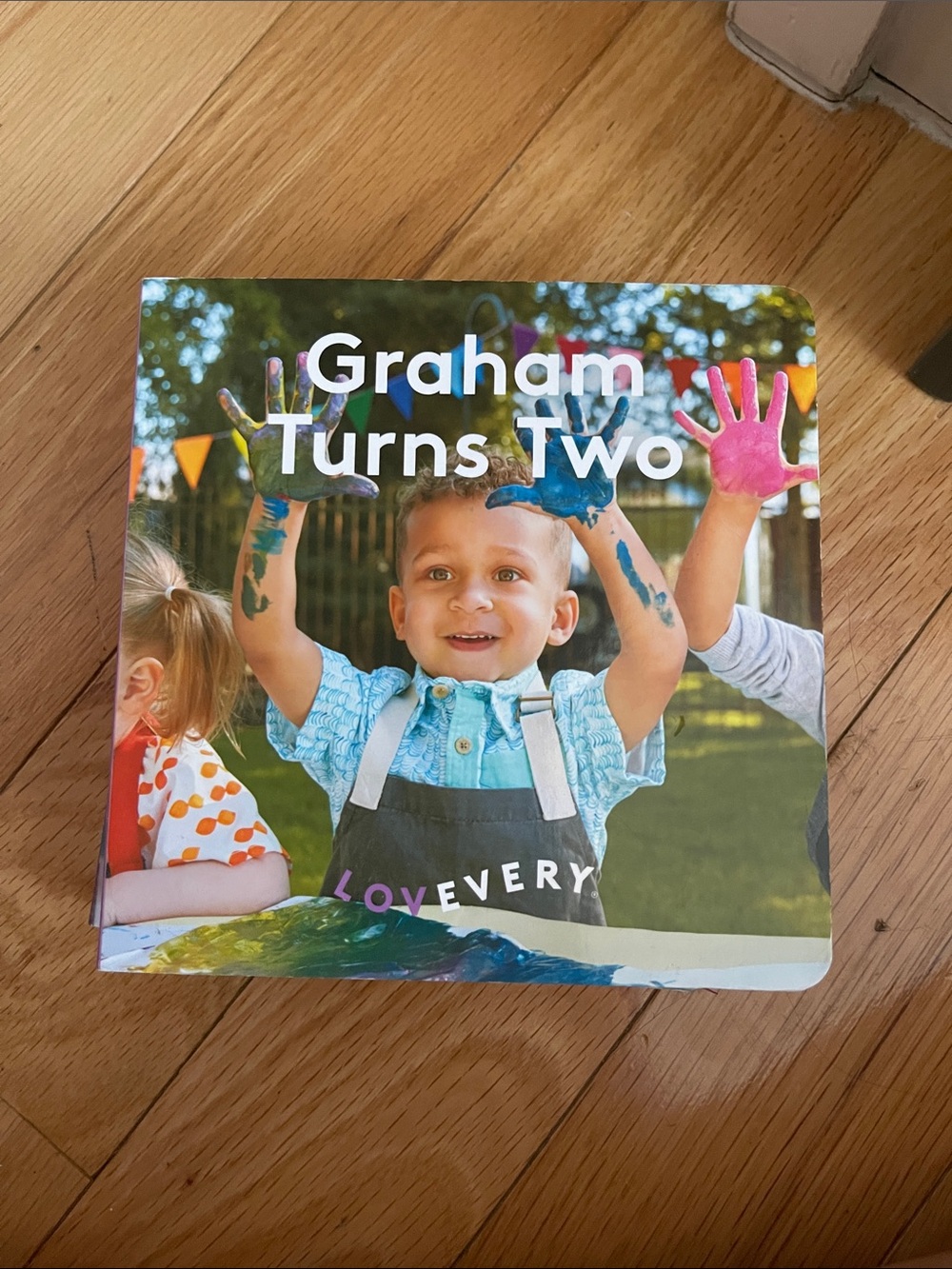 Personalized Kids Board Book - Blue Cover Featuring Name